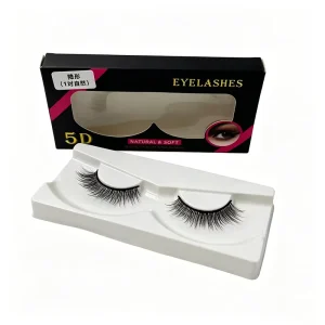 Upgrade 3D Natural Magnetic Handmade Eyelashes Synthetic Hair 0.07MM Thickness C Curl Invisible 5 Magnet No Glue