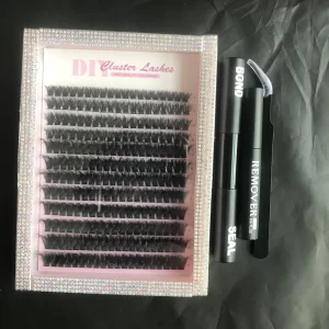 Upper Lower All match Cluster Lashes Set Spike Manga Style Eye Lash Extension
