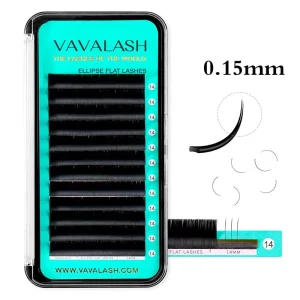 VAVALASH 8 15mm Mixed Length Private Label Flat Lashes Eyelashes Extension