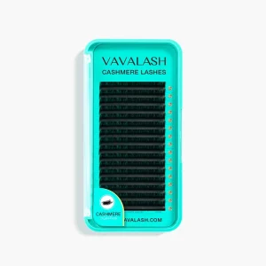 VAVALASH Individual Lash Extensions BC Premium Matte Dark Black Private Label Volume Lash Tray .03cc 16 Rows Cruelty Free Vegan