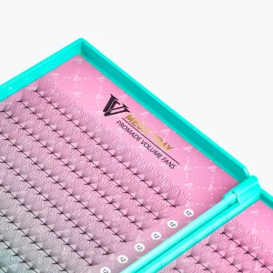 VAVALASH Short Long Stem Pre Made Lash Fans 10D 0.05 Premades Eyelash Extensions Heat Bonded Thin Pointy Base Premade Volume Fan