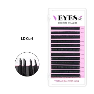 VEYES Auto Easy Fan Lash Extension 6 18mm Veyelash Bloom Eyelash Extension Custom Private Label Price Matte False