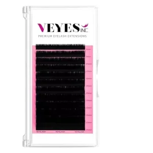 VEYES手工0.07毫米厚真丝睫毛CC DD卷曲哑光羊绒仿貂皮易贴个人睫毛私人标签