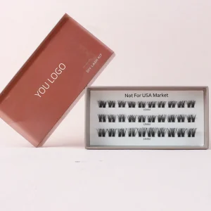 Vegan Bonding Reusable Pre Glued Cluster Lash Private Label Lasting 5 7 Days Press on Lash Waterproof Self Adhesive Diy Lash