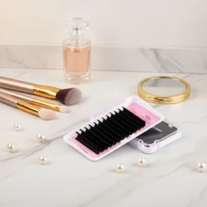 Vegan Cruelty-Free Natural Soft Matte Black Volume Eyelash Extensions 0.03 0.05 0.07 0.15 Cashmere Lash Trays