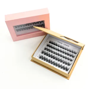 Vegan Cruelty Free Self Adhesive False Eyelashes Easy to Use Reusable Self Stick Lashes Classic Full Strip Pre Glued Eyelash