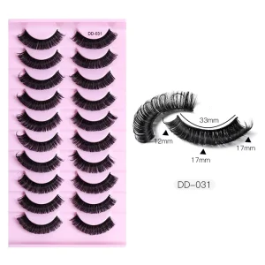 Vegan Faux Mink Eyelashes Best Selling Faux Mink Eyelashes Deep D Curl Russian Strip Lashes Like Lash Extensions