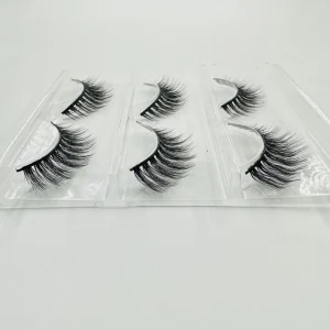 Vegan Faux Mink Strip Lashes 3-20 Pairs Natural Wispy Eyelashes Full Strip
