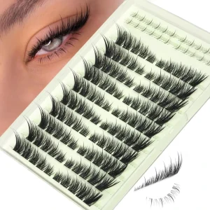 Vegan Faux Mink Wispy Spiky Fox Eye & Cat Eye Eyelash Clusters 10 18mm Thin Soft Waterproof Handmade Lash Extensions
