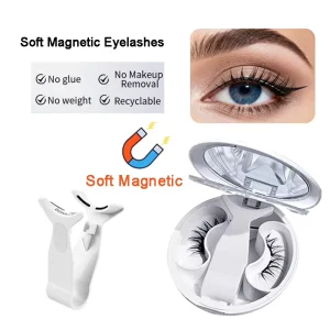 Vegan Fluffy Cluster Soft Magnetic Lashes 5 Pairs Cruelty Free Wispy Natural Look Soft Lightweight for Everyday Glam
