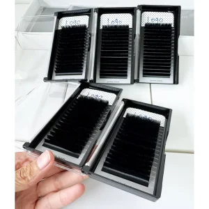Vegan Friendly 16 Rows Mega Volume Lashes Korean PBT Fiber Professional Lashes for Salon Grade Beauty Services