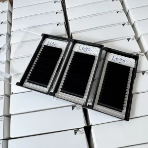 Vegan Friendly No Gap Individual Lash Extensions Deep Black Lash Tray for Professional Makeup Artists and Studios