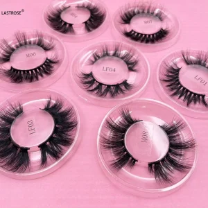 Vegan Mink Eyelashes Vendor Private Label Dramatic Faux Mink Thick Long 8D 5D 3D Fluffy Wispy Vegan Faux Lashes