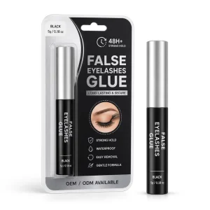 Vegan Waterproof Liquid Latex Free Formaldehyde Free Quick Dry Strong Hold Long Lasting Stock Eyelash Strip Lash Glue