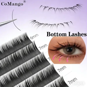 Velvet Bottom Eyelash Extension B/C/J 5mm 6mm 7mm Classic Eyelashes Natural Soft Under Lower Lashes