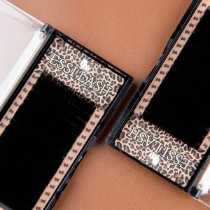 Velvet Cashmere Lash Extensions 0.02 Russian Handmade Eyelash Extensions Supplies Super Black Lash Trays
