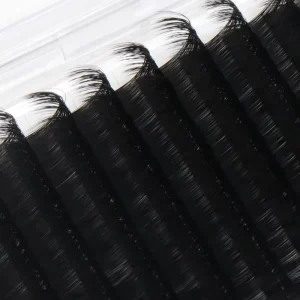 Velvet Cashmere Silk Matte Black Eyelash Extension Trays 0.02-0.08 B Curl Custom logo Lash Supplier