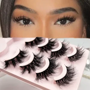 Vendor 25mm 3D Thick Style Black Cotton Band 100% Real Mink Eyelashes Soft Strip Lashes