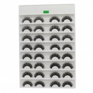 Vendor Custom 22mm 25mm Fluffy Luxury Curly Short Mink Eyelashes Set 16 Pairs Full Strip Lashes Thick Style 15mm