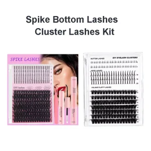 Vendor Fan Eyelash DIY Lash Cluster Private Label Volume 3D Faux Mink Cluster Lashes Bottom Lash Spike Clusters