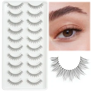 Vendor Free Sample Handmade Natural Full Strip Eyelashes with Custom Box