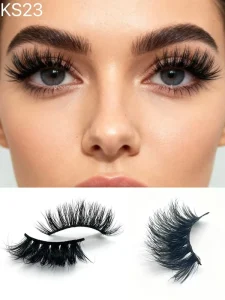 Vendor Supply Cat Eye Fox Lashes Wispy Strip Blank Cotton Band Natural Looking Long MINK FUR Handmade Cruelty Free