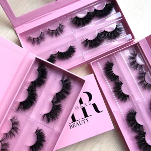 Vendors False Eyelash Custom Eyelash Packaging Box Own Logo Brand Real Fur Lashes 25mm 3D Mink Eyelashes
