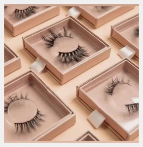 Verified Suppliers Full Strip Eyelashes Soft Black Cotton Band Natural Faux Mink Eyelashes False Lashes