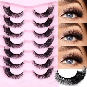 Viral Fox Eye False Eyelashes Winged Style Natural Realistic Long Outer Corner Lashes Cat Eye Makeup Strip Eyelashes Extensions