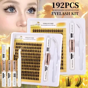 Viral Segmented Thin Band Wispy Fairy Cluster Lash Kit Natural Volume Curly False Eyelashes Factory