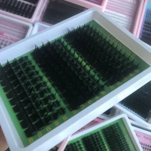 Viral TikTok Spike Cluster Lashes DIY Mix CD Curl Mink Tray Kit Custom Logo With Bottom Lashes
