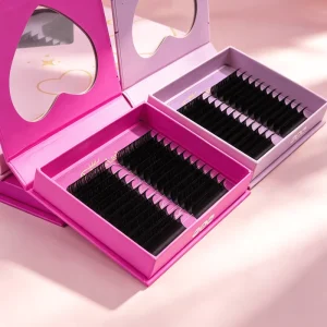 Volume Blooming Eyelash Extensions Synthetic Hair Easy Fan Lash Extension Tray Matte Cashmere Auto Fanning Lashes