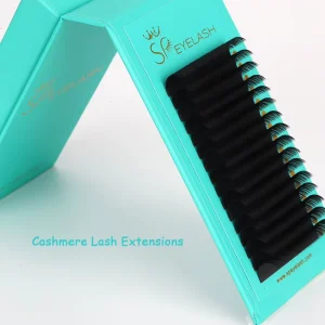 Volume Cashmere Dark Matte Black Soft Lash Supplies Korean Silk Mink Individual Lash Eyelash Extensions