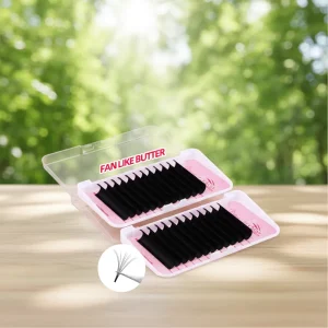 Volume Eyelash Consistent Stable Curls Short Taper Easy Spike Making Loose Es 14-20mm Natural Long Black