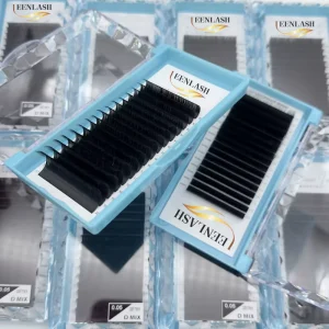 Volume Eyelash Extension C D Curl 0.07mm Faux Silk Individual Lashes Raw Dark Matte Cashmere Handmade Soft Natural