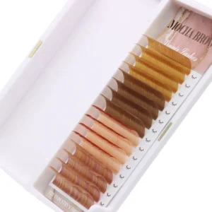 Volume Eyelash Extension c d Curl Individual Lashes Dark Matte Volume Eyelash Extension Curly Colorful Eyelash