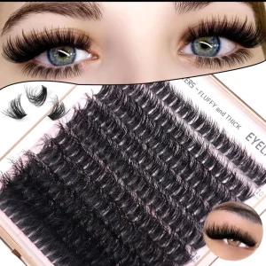 Volume Fluffy Cluster 40D 30D 50D 100D 200D DIY Cluster Eyelashes Private Label DIY Segment Lashes Clusters