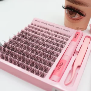Volume Fluffy Cluster DIY Cluster Eyelashes Private Label DIY Cluster Lashes Kit