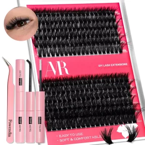 Volume Fluffy Diy Lash Extensions Pre Cut Cluster Segmented Kit Soft Thin Band Cluster Lashes