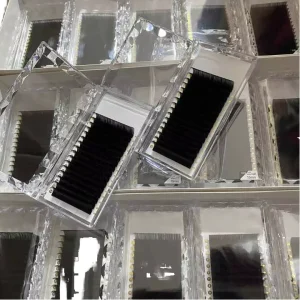 Volume Individual Lash Tray 0.03 0.05 0.07 Premium High Quality Soft Dark Matte Black Cashmere Eyelash Extension Trays