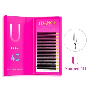 Volume Lashes Mega Volume Cilios 0.07mm Parallel Flower Cross Lashes U Shape W YY 3D 4D 5D Eyelash Extension U Lashes