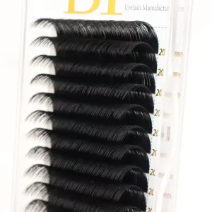 Volume Velvet Silk Soft and Fluffy Fiber Tip Cashmere Ellipse Matte Lashes Extensions Individual Eyelashes Tray 0.03