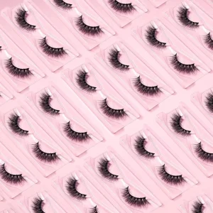 Volume and Classic 3D Mink Eyelashes Vendor 5D Real Mink Full Strip Mink Lashes