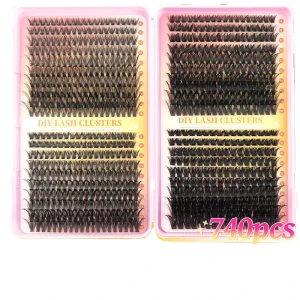 Voluminous Curly Self Thick Reusable Eye Lashes for Female Daily Cosplay Wedding Dating Makeup