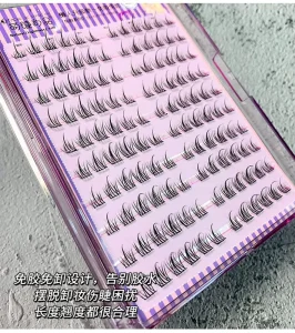 Voluminous Sunflower Glue free False Eyelashes DIY Segmented Reusable No removal Thick Lash Extension Enlarge Eyes Daily Use