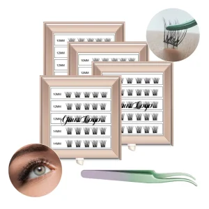 W Self Adhesive Super Soft Lash Clusters Pre Bond No Glue Needed DIY Eyelash Extensions Lasting 7 Days