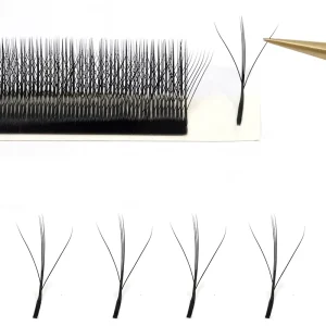 W Shape 3D WW Lash Extension Individual Eyelash 5D W Shape Clover Lashes