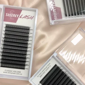 W Shape Individual Eyelash 0.07 3d Clover Lash Extensions Private Label Classic Korean Pbt Eyelash Extensions
