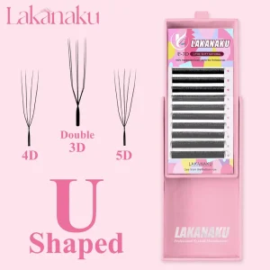 W U Y Type Shape Volume YY Lash Extension Individual 3D 4D 5D 6D 7D 8D Clover Lashes Private Label Narrow W Lashes