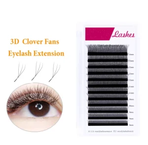 W V Y Shape Volume Eyelash Extension Individual False Eyelashes W Weave Clover Lashes Private Label Eyelash Extension Glue